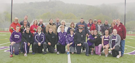NHS Track and Field seniors recognized